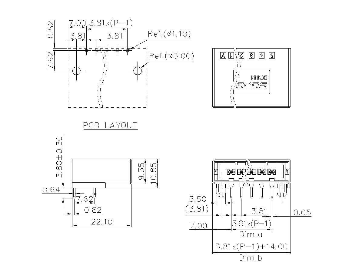 动态接插件连接器DP381H1XXF-BK-0Y10(03-10)-速普电子