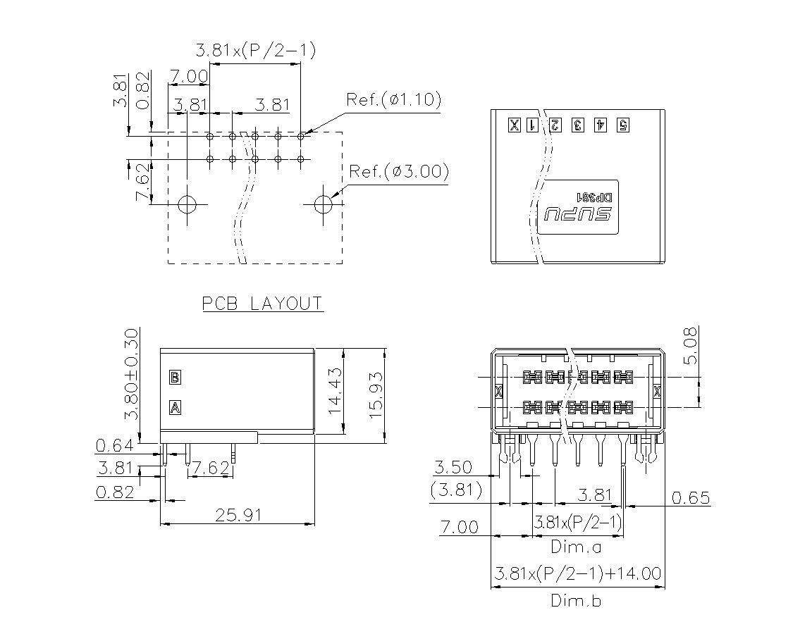 动态接插件连接器DP381H2XXF-BK-0X10(04~20P)-速普电子