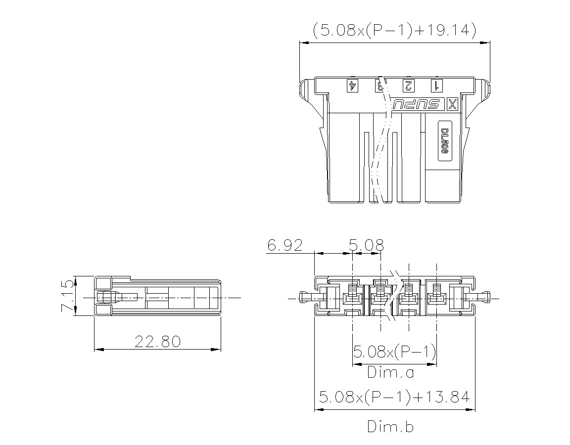 动态接插件连接器DL508H1XXM-BK-0X10(02-10)-速普电子